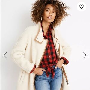Madewell Sherpa Cocoon Coat